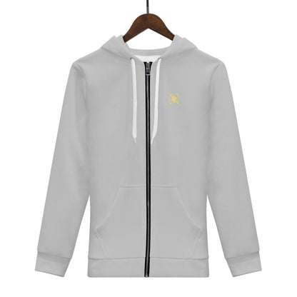 NX Vogue Zip Up Hoodie Grey - NX Vogue New York | Luxury Redefined