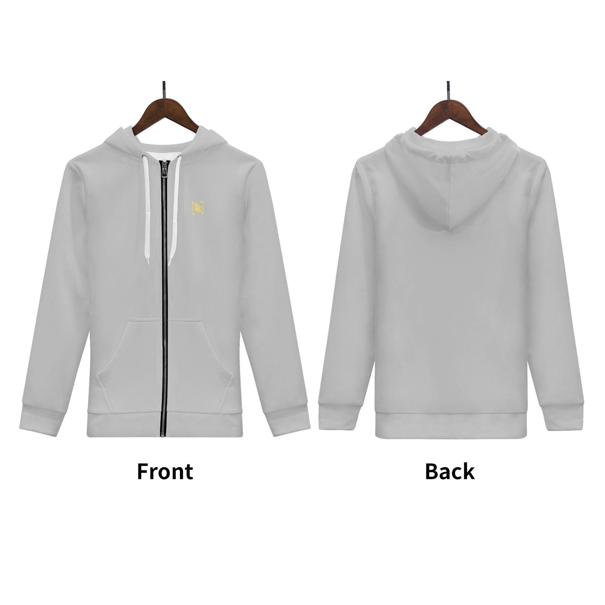 NX Vogue Zip Up Hoodie Grey - NX Vogue New York | Luxury Redefined