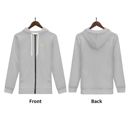 NX Vogue Zip Up Hoodie Grey - NX Vogue New York | Luxury Redefined