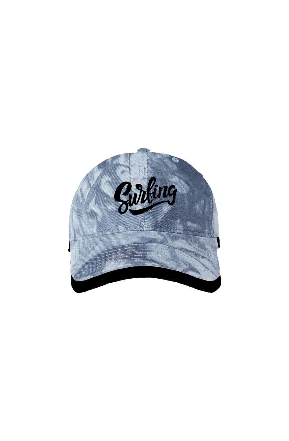 Dark Blue Tie Baseball Cap hats Adjustable Dark-Blue-Tie-Dyed 