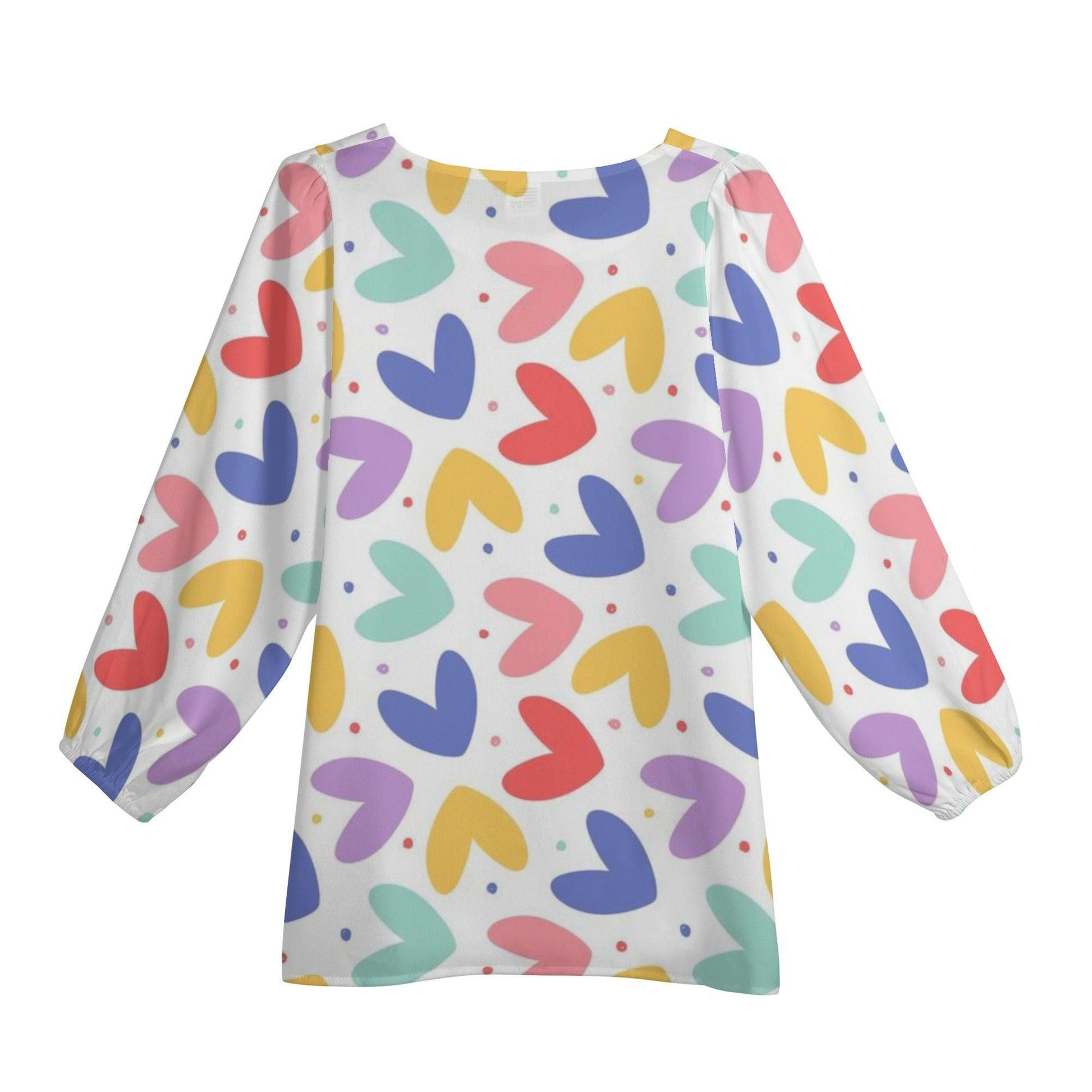 Hearts Chiffon Blouse    