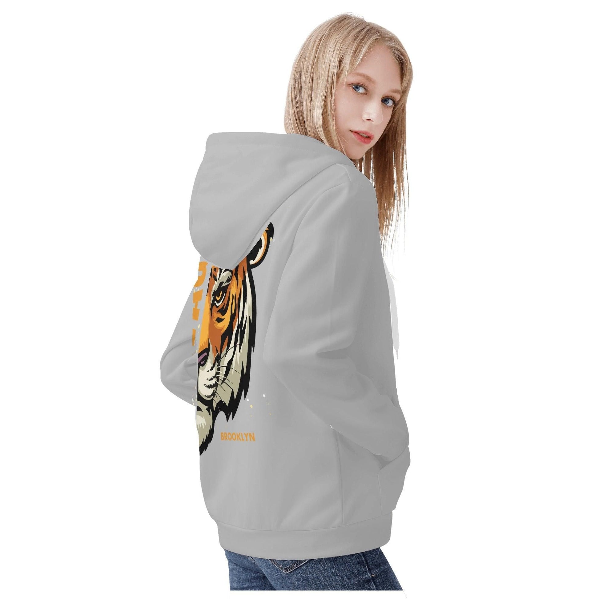 NX Vogue Zip Up Hoodie Grey - NX Vogue New York | Luxury Redefined