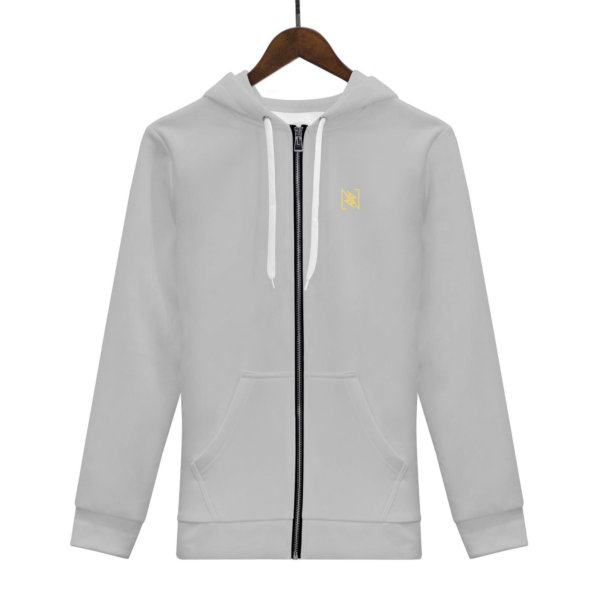 NX Vogue Zip Up Hoodie Grey - NX Vogue New York | Luxury Redefined