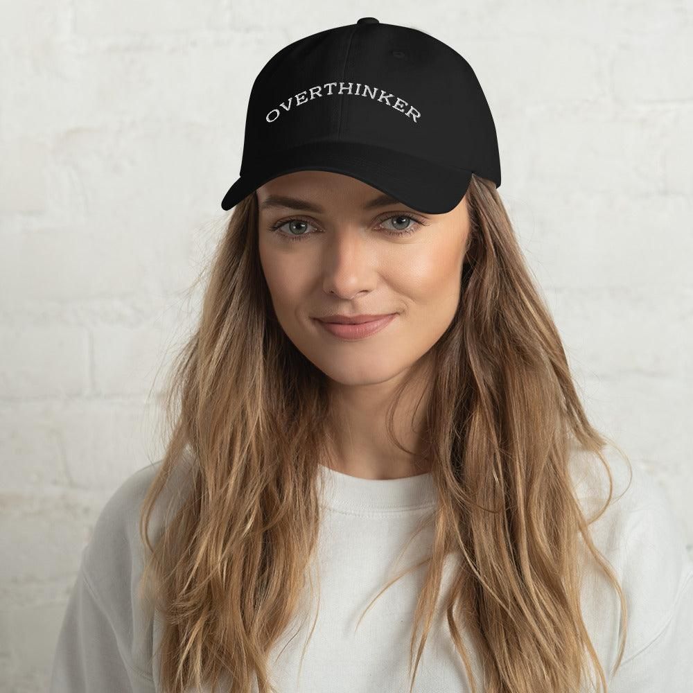 Overthinker Dad Vogue hat Cap Black  