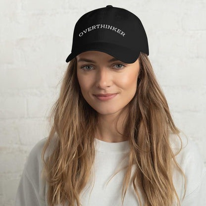 Overthinker Dad Vogue hat Cap Black  