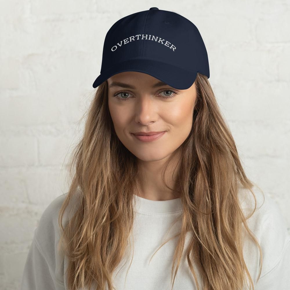 Overthinker Dad Vogue hat Cap Navy  