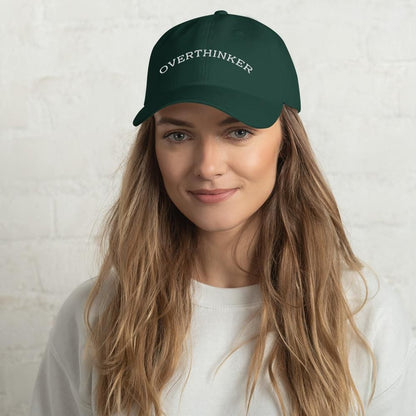 Overthinker Dad Vogue hat Cap Spruce  