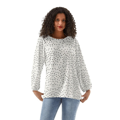 Small Dots Chiffon Blouse  S  