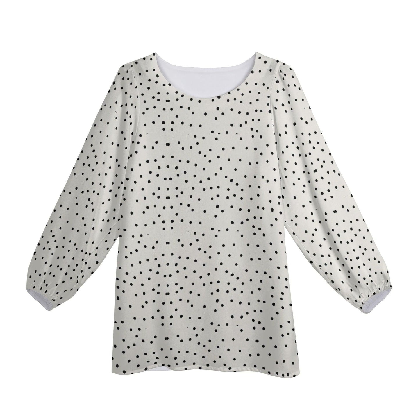 Small Dots Chiffon Blouse    