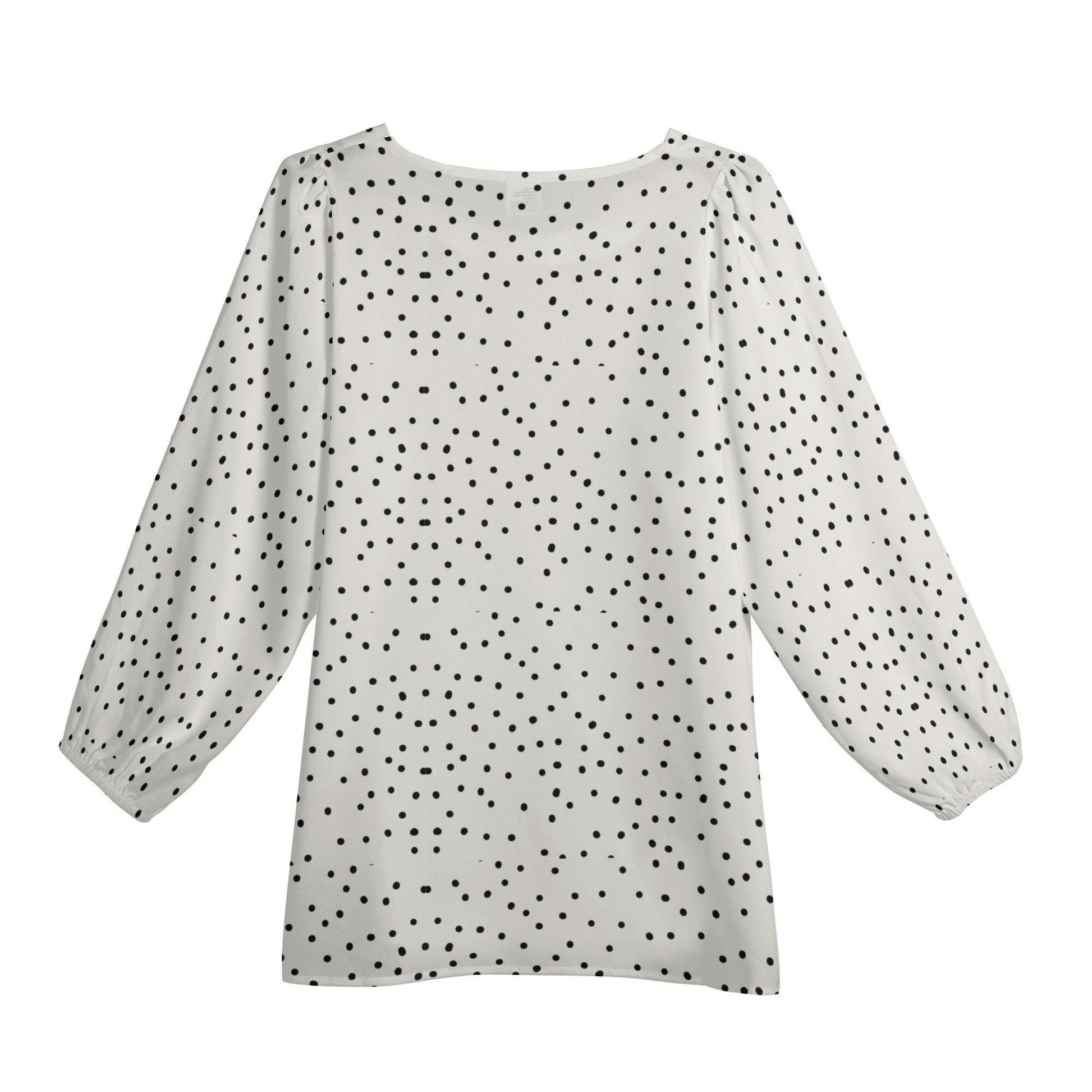 Small Dots Chiffon Blouse    