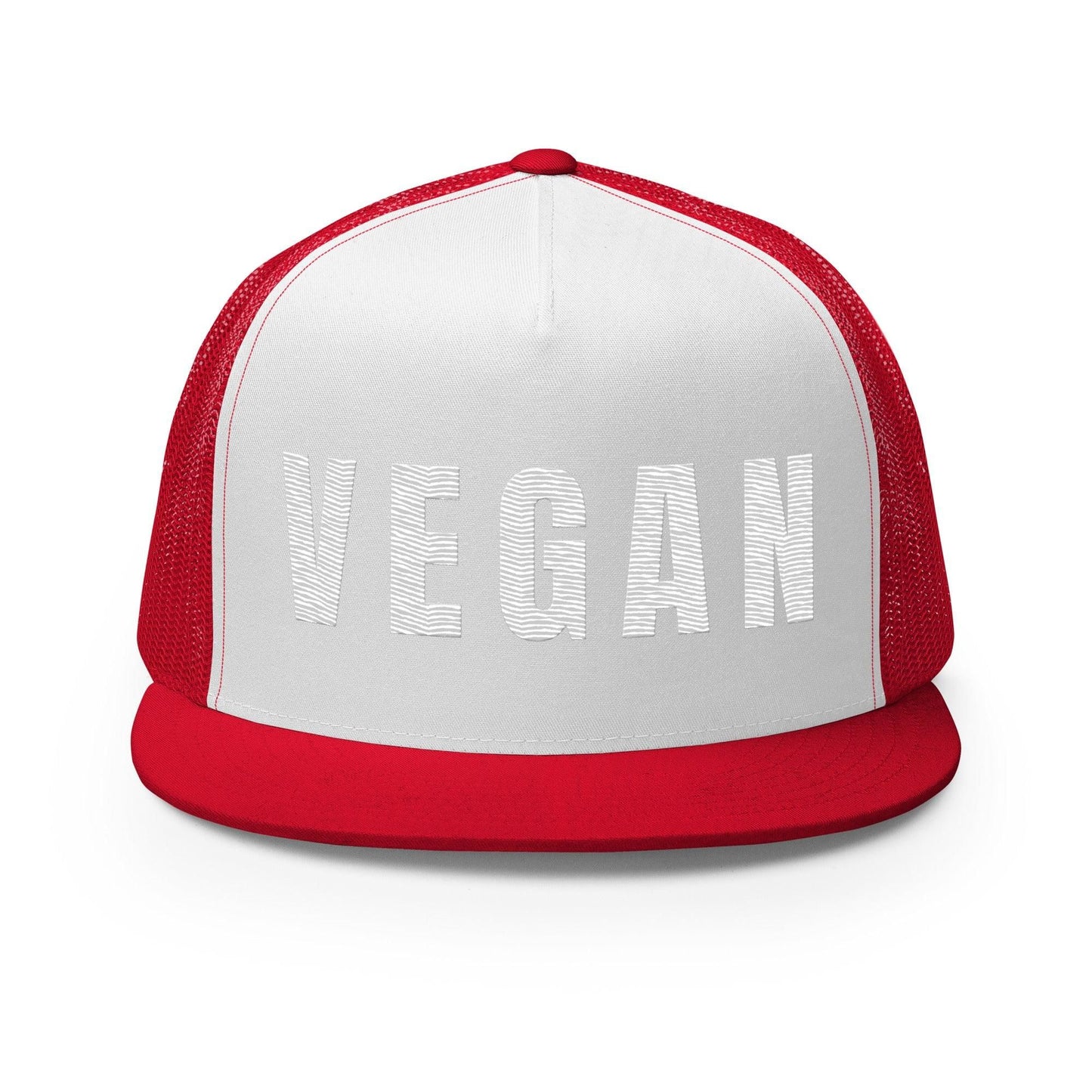 Vegan Logo 5 Panel Trucker Cap Cap   