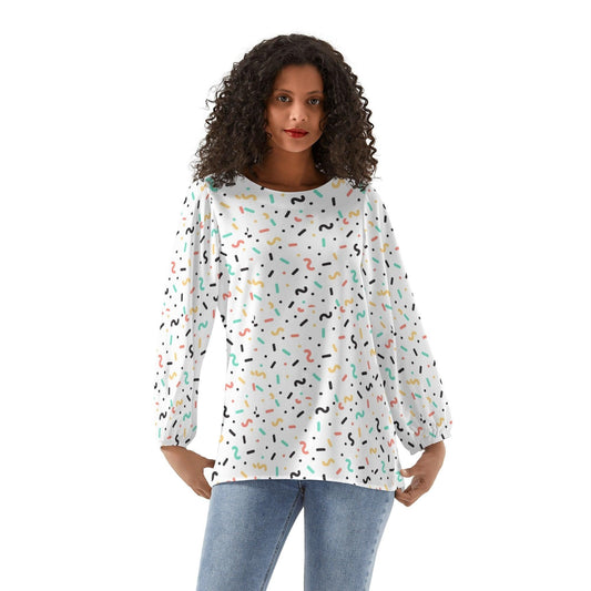 Zig Zag Chiffon Blouse  S  